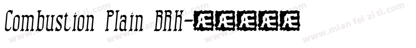 Combustion Plain BRK字体转换